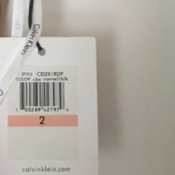 Calvin Klein colorblock BODYCON dress Size 2 - Picture 4 of 4